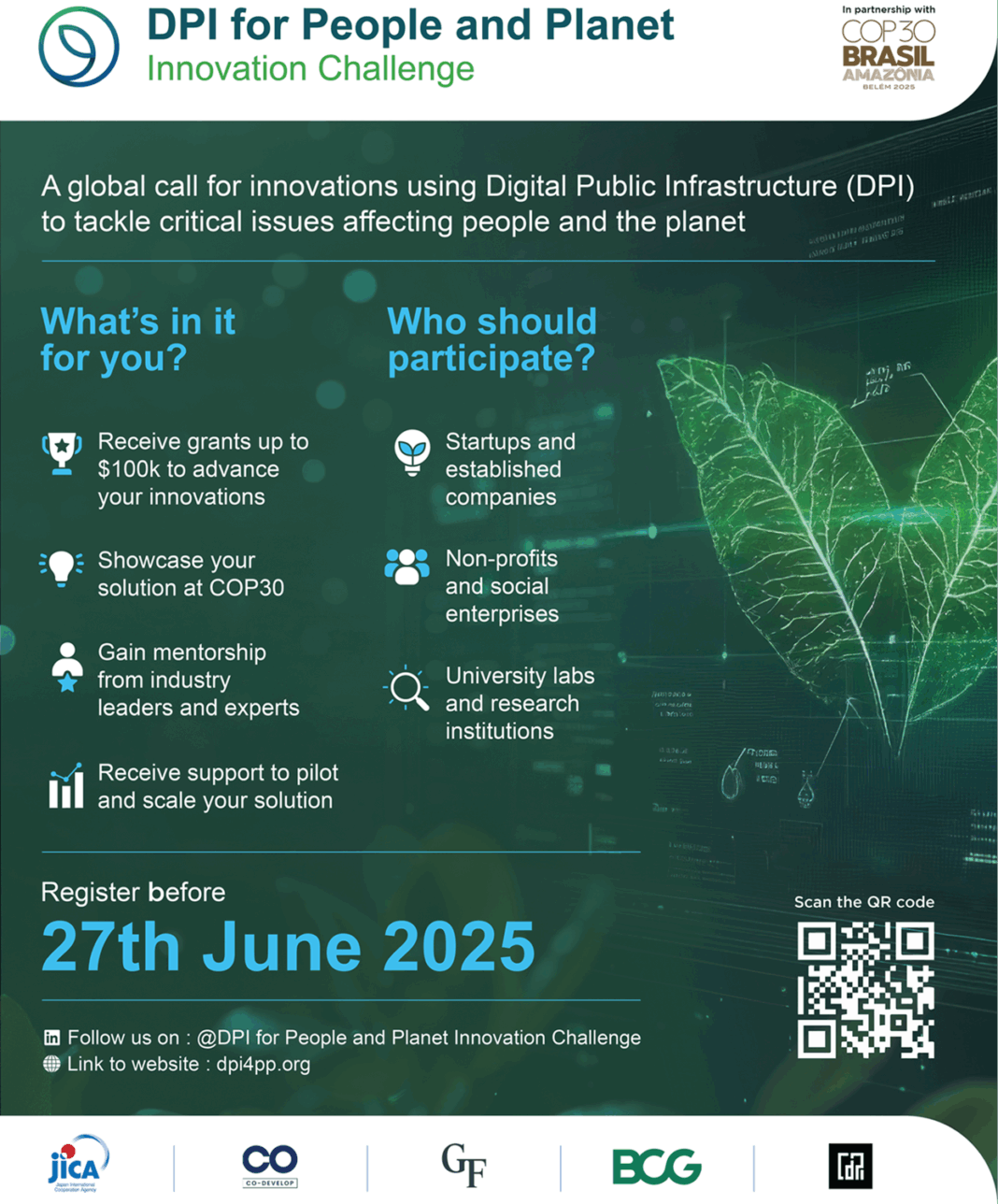 DPI4PP Innovation Challenge 2025 Opens: Calling Global Innovators to Leverage Digital Public Infrastructure (DPI) for People and Planet!