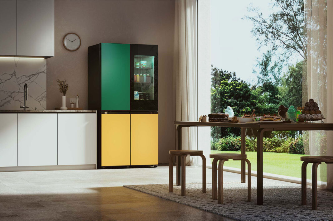 LG’s new fridge comes in every colour – all at the same time; just tap its app
